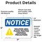 Signmission Isolation Area Please Practice Sign, Vinyl Decal, 7in W x 5in L, 2PK OS-2PACK-NS-D-57-L-13728 - alternate 6